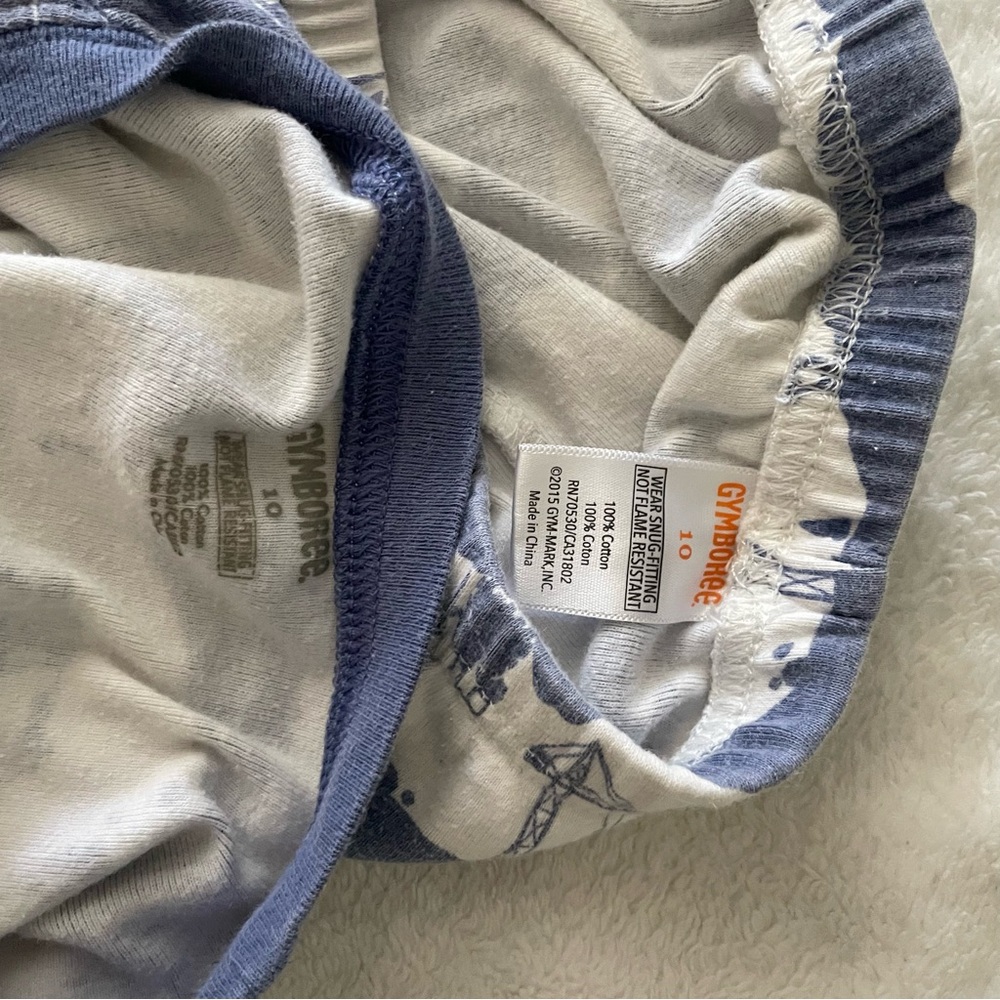 Boys Gymboree construction pajamas  size 10 - Picture 5 of 5